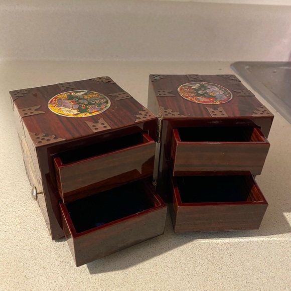 Oriental antique jewelry box - Picture 4 of 8